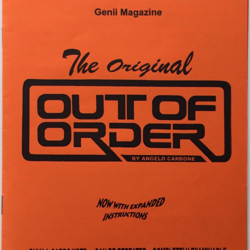 NEWS: Out of Order by Angelo Carbone