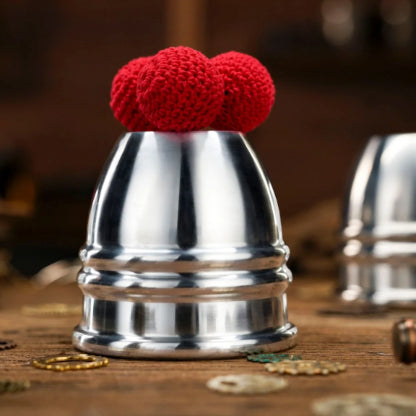 Aluminium Alloy Cups and Balls Set by TCC Magic