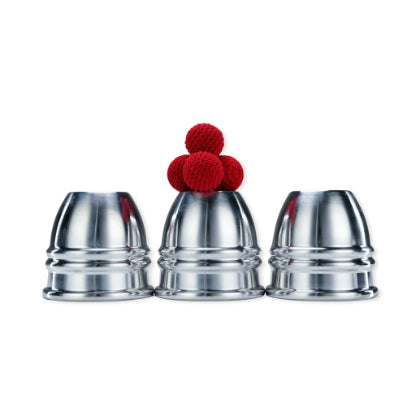 Aluminium Alloy Cups and Balls Set by TCC Magic