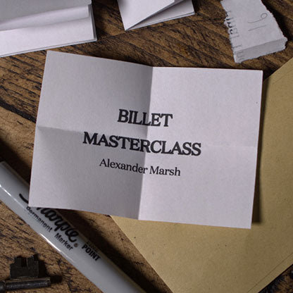 Billet Masterclass (Online Instructions plus Materials) by Alexander Marsh and The 1914