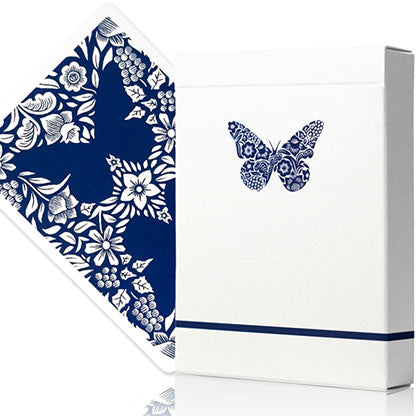 Butterfly Worker Marked Playing Cards (Blue) by Ondrej Psenicka
