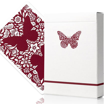 Butterfly Worker Marked Playing Cards (Red) by Ondrej Psenicka