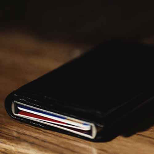 Comet Black Leather Red Shell by Andrew Dean