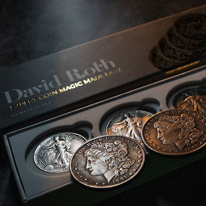 David Roth Expert Coin Magic Made Easy Complete Set by Murphy's Magic Supplies