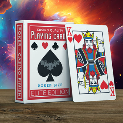 Elite Night Flight (Red) Marked Playing Cards by Steve Dela