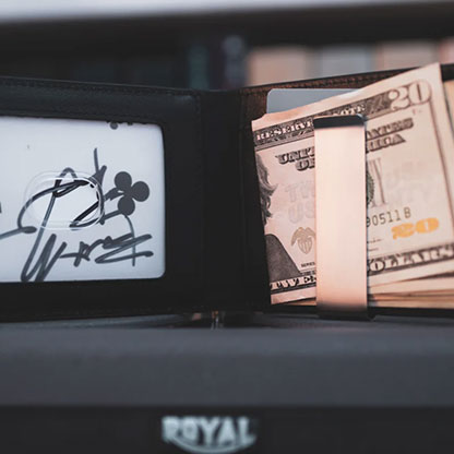 FPS Wallet True Black Leather by Magic Firm
