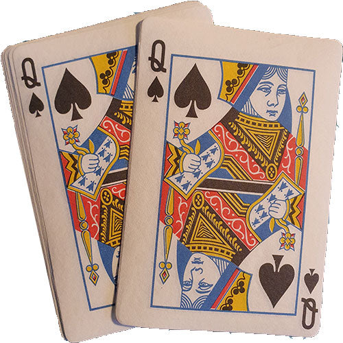 Flash Poker Card - Queen of Spades (Pack of 10)