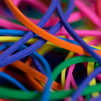 Rainbow Rubber Bands Size 16 (Combo Pack) by Joe Rindfleisch