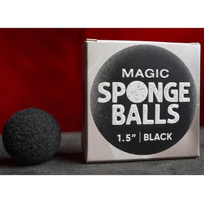 1.5" Sponge Balls (4 pack) by Murphy's Magic - Black