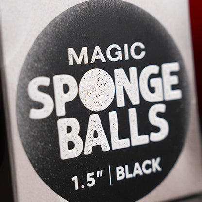 1.5" Sponge Balls (4 pack) by Murphy's Magic - Black
