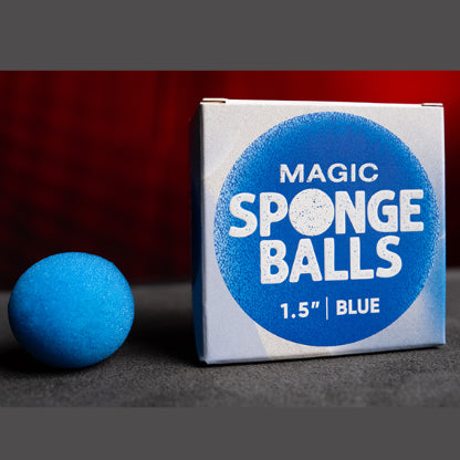 1.5" Sponge Balls (4 pack) by Murphy's Magic - Blue