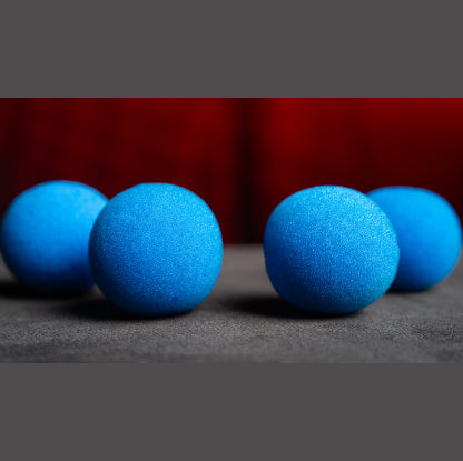 1.5" Sponge Balls (4 pack) by Murphy's Magic - Blue