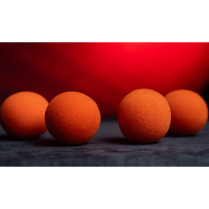 1.5" Sponge Balls (4 pack) by Murphy's Magic - Orange