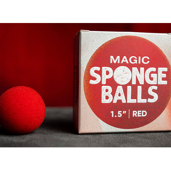 1.5" Sponge Balls (4 pack) by Murphy's Magic - Red