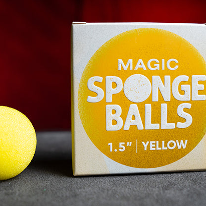 1.5" Sponge Balls (4 pack) by Murphy's Magic - Yellow