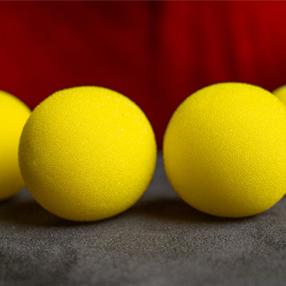 1.5" Sponge Balls (4 pack) by Murphy's Magic - Yellow