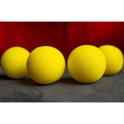 1.5" Sponge Balls (4 pack) by Murphy's Magic - Yellow