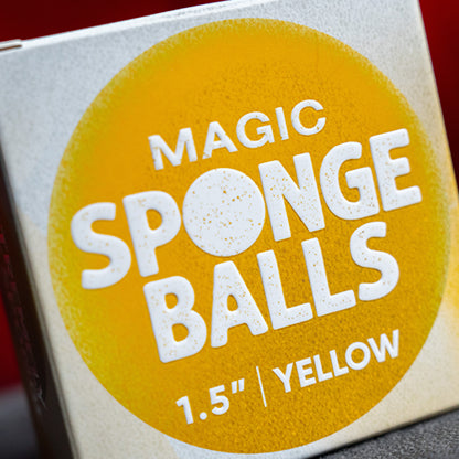 1.5" Sponge Balls (4 pack) by Murphy's Magic - Yellow