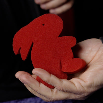 Magic Sponge Bunny Rabbit Set (Red) by Murphy's Magic