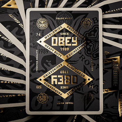 Obey Gold Edition Playing Cards by Theory11