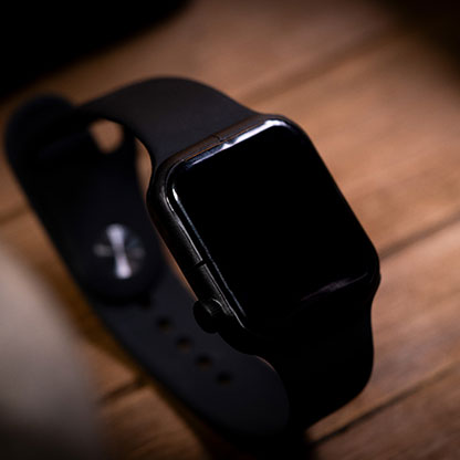 Reel Watch Titanium Black with black band smart watch (Kevlar) by Uday Jadugar