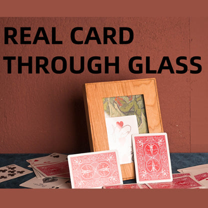 Real Card Through Glass (Frame) by Yang Lei