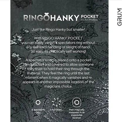 Ringo Hanky Pocket (Black for BABU) by GRUM