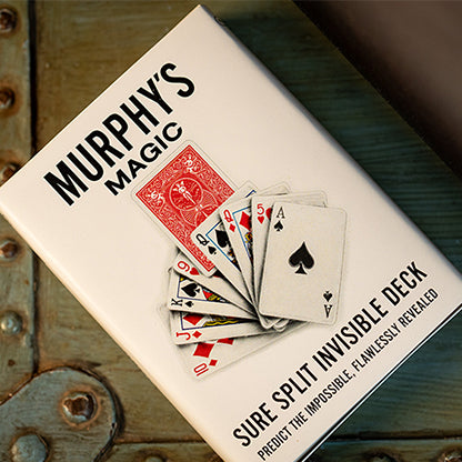 Sure Split (Red) Invisible Deck Bicycle by Murphy's Magic