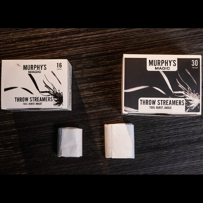 Throw Streamers 12 pk. (White / 16 Head) by Murphy's Magic