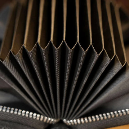Top Leather Accordion Bag by TCC Presents