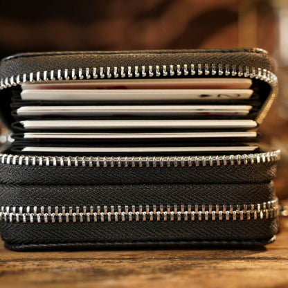 Top Leather Accordion Bag by TCC Presents