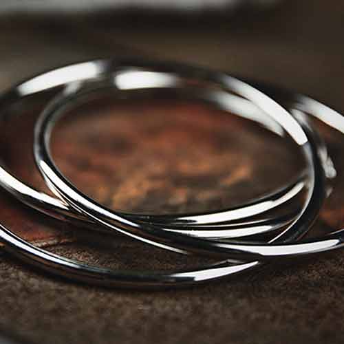 4" Linking Rings (Chrome) by TCC