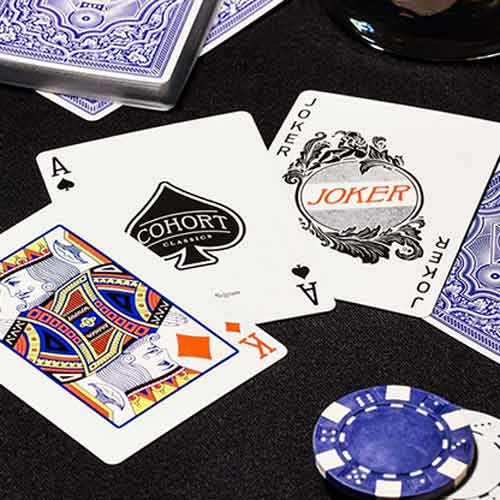 Blue Cohorts (Luxury-pressed E7) Playing Cards