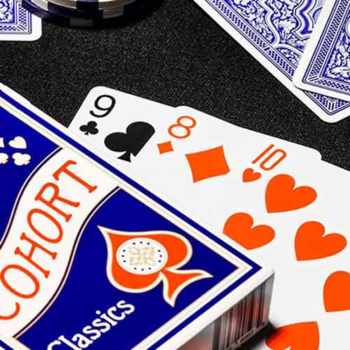 Blue Cohorts (Luxury-pressed E7) Playing Cards