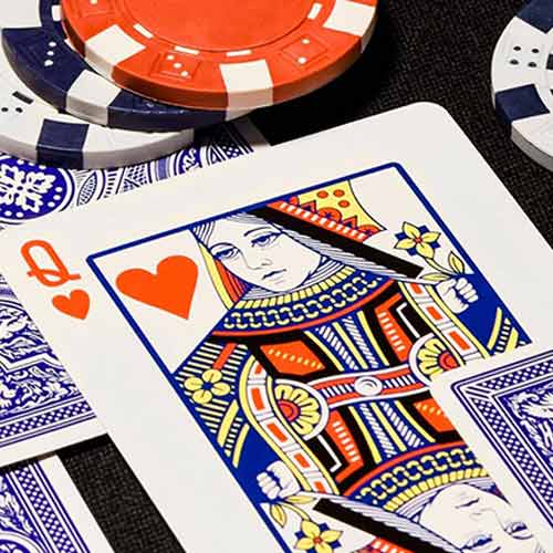Blue Cohorts (Luxury-pressed E7) Playing Cards