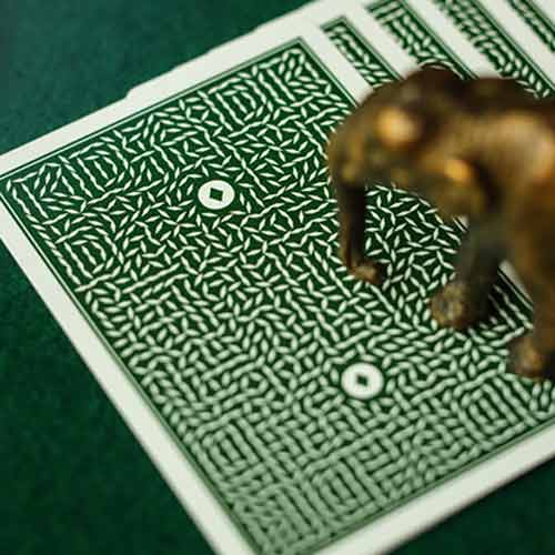 DMC Elites V4: Marked Deck (Forest Green Phantom Finish) Playing Cards