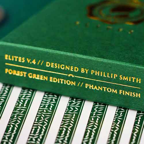 DMC Elites V4: Marked Deck (Forest Green Phantom Finish) Playing Cards