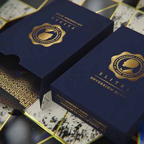 DMC Elites - V4 Sovereign Blue Playing Cards