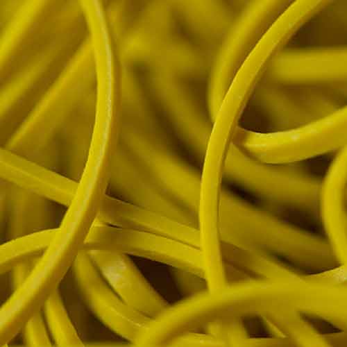 Rainbow Rubber Bands Size 16 (Russell Leeds -Yellow ) by Joe Rindfleisch