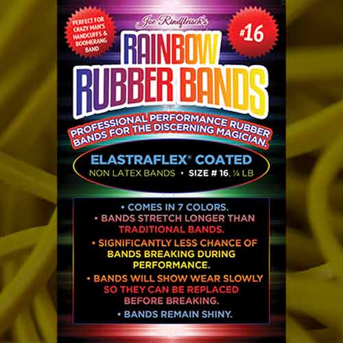 Rainbow Rubber Bands Size 16 (Russell Leeds -Yellow ) by Joe Rindfleisch