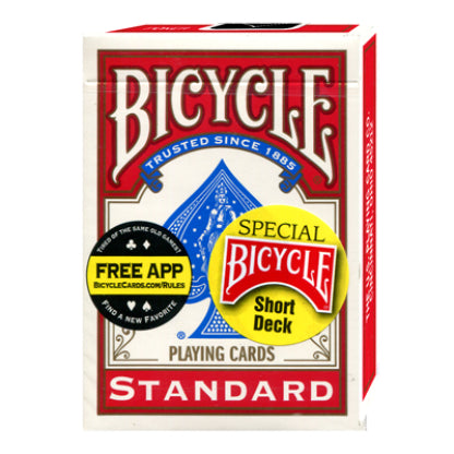 Bicycle Short Deck (Red) by US Playing Card Co