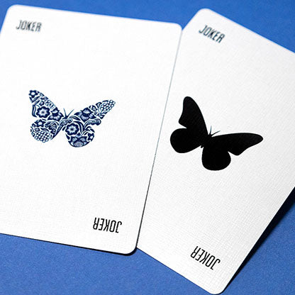 Butterfly Worker Marked Playing Cards (Blue) by Ondrej Psenicka