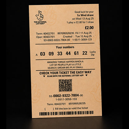 Cosmos UK Lotto Roll by BlackBox Magic Creations