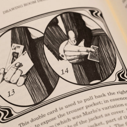 Drawing Room Deceptions Book by Guy Holligworth. Card to Pocket illustration