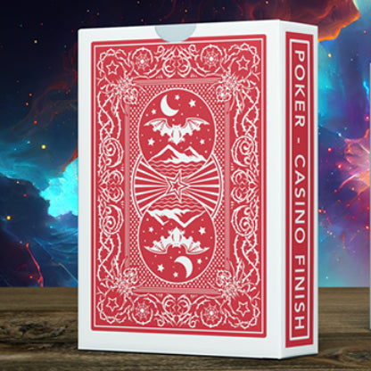 Elite Night Flight (Red) Marked Playing Cards by Steve Dela