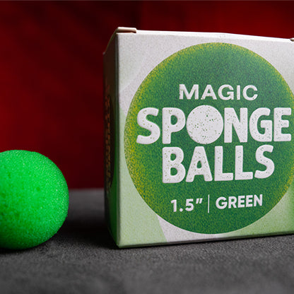 1.5" Sponge Balls (4 pack) by Murphy's Magic - Green