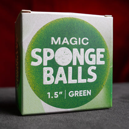 1.5" Sponge Balls (4 pack) by Murphy's Magic - Green