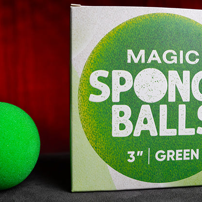 3" Sponge Balls (4 pack) by Murphy's Magic - Green