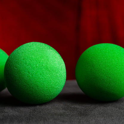 3" Sponge Balls (4 pack) by Murphy's Magic - Green