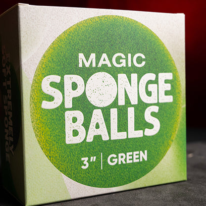 3" Sponge Balls (4 pack) by Murphy's Magic - Green
